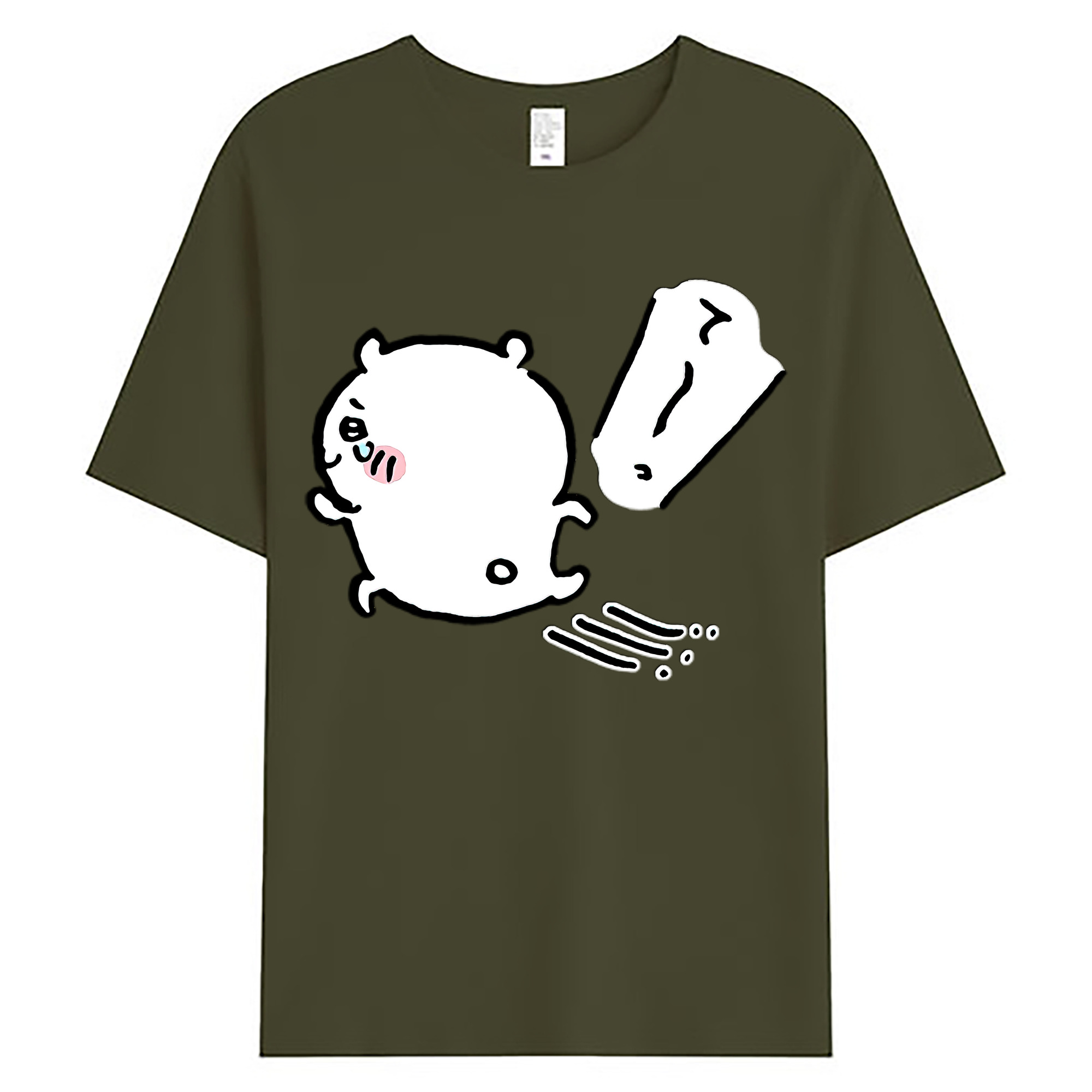 （画像用） ちいかわ ちいかわ Chii-kawa chiikawa 綿100％ メンズ半袖Tシャツ｜肌触りやわらか＆通気性